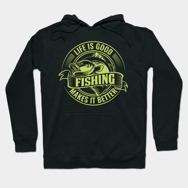 Fishing life Hoodie by Crostreet